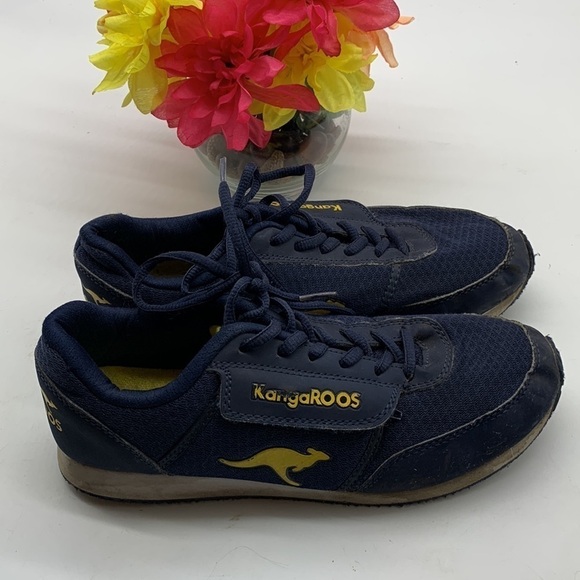 KangaROOs Blue Yellow Vintage Sneakers Sz 6. SNK0317C - Picture 2 of 7